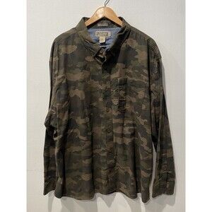 Duluth Men’s Shirt Camo Button Down Blue Ridge Relaxed Fit Long Sleeve Sz 3XL